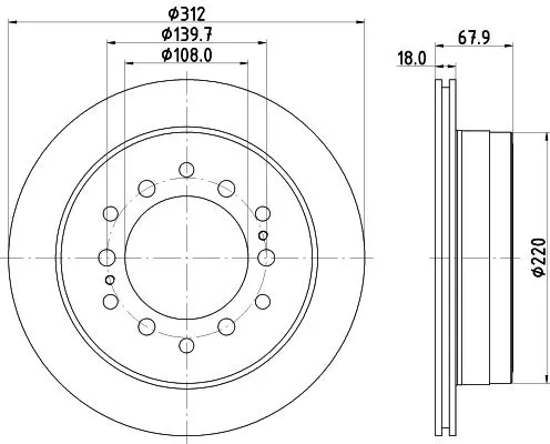 MINTEX MINTEX MDC2687 1x MINTEX MDC2687 Brake Disc 