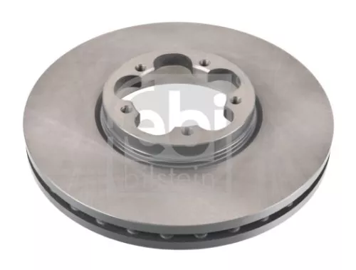 2x Febi Front Internally Vented Brake Disc For Ford Tourneo Custom Transit