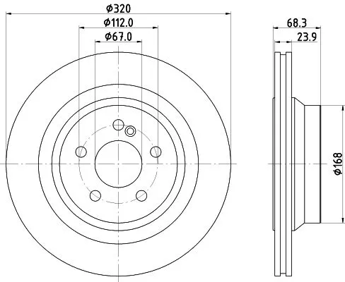 MINTEX MINTEX MDC2708 1x MINTEX MDC2708 Brake Disc 