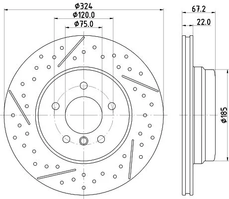 MINTEX MINTEX MDC2716 1x MINTEX MDC2716 Brake Disc 
