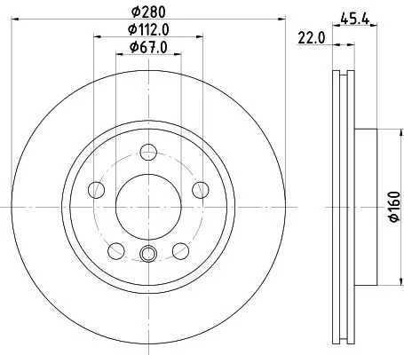 MINTEX MINTEX MDC2726 1x MINTEX MDC2726 Brake Disc 