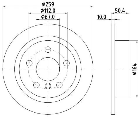MINTEX MINTEX MDC2727 1x MINTEX MDC2727 Brake Disc 