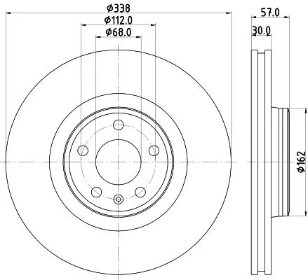 1x  MINTEX Brake Disc