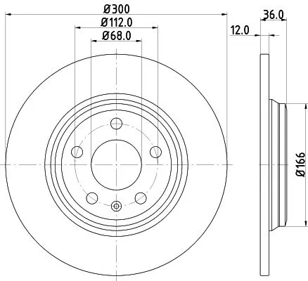 1x  MINTEX Brake Disc