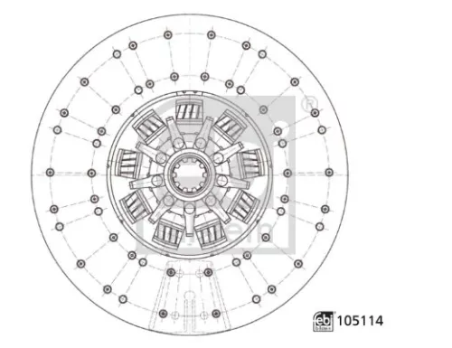 FEBI BILSTEIN FEBI BILSTEIN 105114 Clutch Disc 