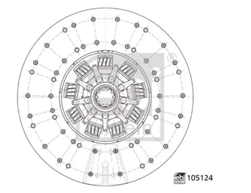 FEBI BILSTEIN FEBI BILSTEIN 105124 Clutch Disc 