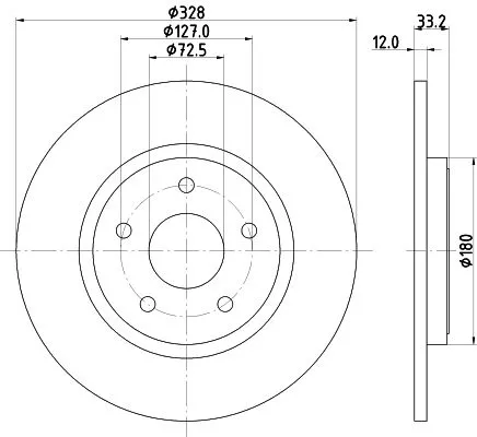 MINTEX MINTEX MDC2754 1x MINTEX MDC2754 Brake Disc 