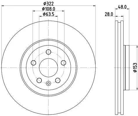 1x  MINTEX Brake Disc