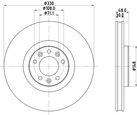 MINTEX MINTEX MDC2774 1x MINTEX MDC2774 Brake Disc 