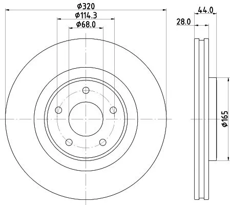 MINTEX MINTEX MDC2775 1x MINTEX MDC2775 Brake Disc 