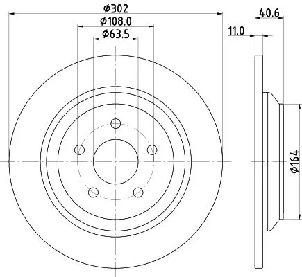 1x  MINTEX Brake Disc