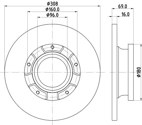 MINTEX MINTEX MDC2810C 1x MINTEX MDC2810C Brake Disc 