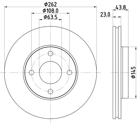 MINTEX MINTEX MDC2811C 1x MINTEX MDC2811C Brake Disc 