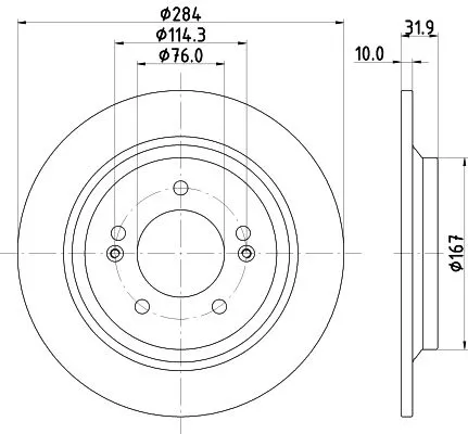 MINTEX MINTEX MDC2815C 1x MINTEX MDC2815C Brake Disc 