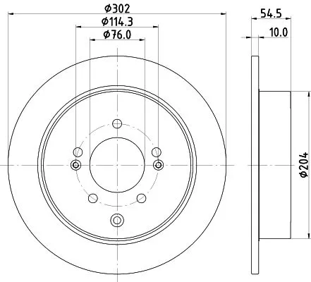 MINTEX MINTEX MDC2817C 1x MINTEX MDC2817C Brake Disc 