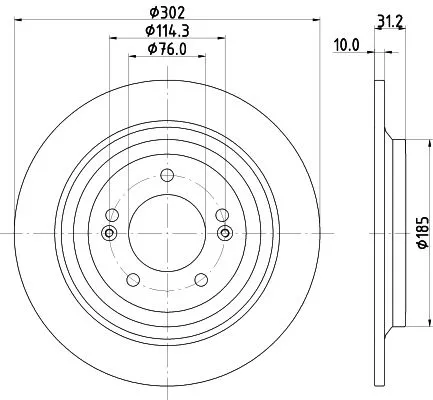 MINTEX MINTEX MDC2818C 1x MINTEX MDC2818C Brake Disc 