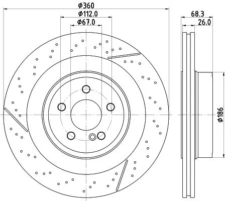 MINTEX MINTEX (MDC2827C) 1x  MINTEX Brake Disc 