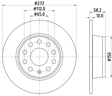 MINTEX MINTEX MDC2848C 1x MINTEX MDC2848C Brake Disc 