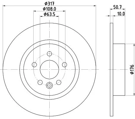 MINTEX MINTEX MDC2852C 1x MINTEX MDC2852C Brake Disc 