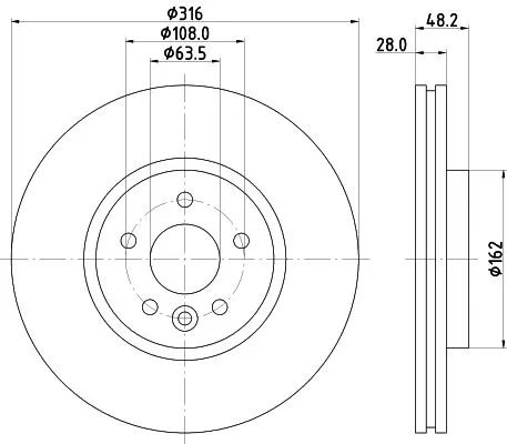 MINTEX MINTEX MDC2853C 1x MINTEX MDC2853C Brake Disc 
