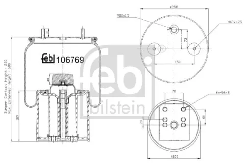 Febi Air Bag Suspension Spring