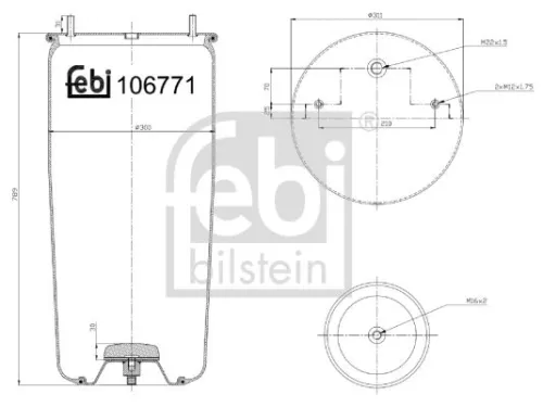 FEBI BILSTEIN FEBI BILSTEIN 106771 Febi Air Bag Suspension Spring 