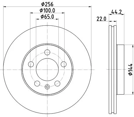 MINTEX MINTEX MDC2873C 1x MINTEX MDC2873C Brake Disc 