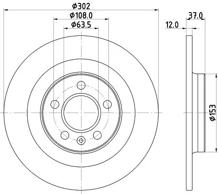 MINTEX MINTEX MDC2876C 1x MINTEX MDC2876C Brake Disc 