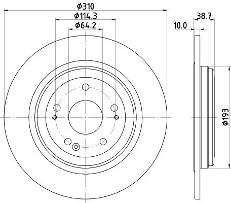 MINTEX MINTEX MDC2886C 1x MINTEX MDC2886C Brake Disc 