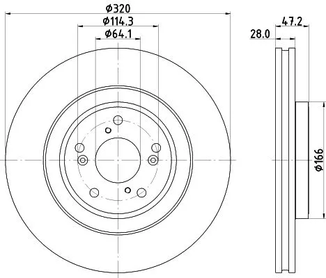 MINTEX MINTEX MDC2887C 1x MINTEX MDC2887C Brake Disc 