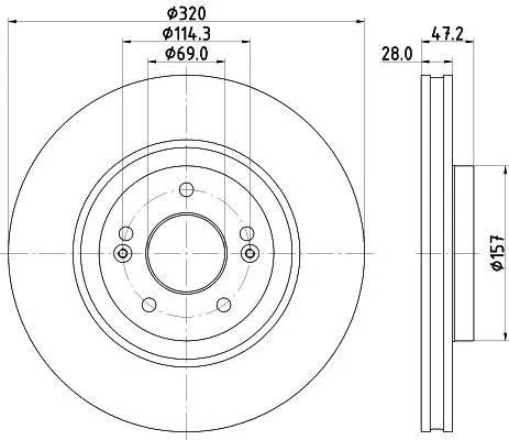 MINTEX MINTEX MDC2888C 1x MINTEX MDC2888C Brake Disc 