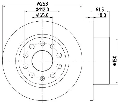 MINTEX MINTEX MDC2891C 1x MINTEX MDC2891C Brake Disc 