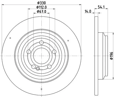 MINTEX MINTEX MDC2894C 1x MINTEX MDC2894C Brake Disc 