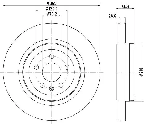1x  MINTEX Brake Disc