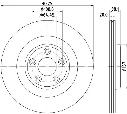 MINTEX MINTEX MDC2955C 1x MINTEX MDC2955C Brake Disc 