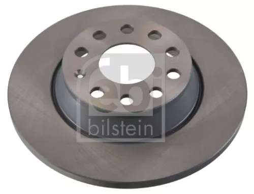 2x Febi Rear Solid Brake Disc For Audi Roewe (Saic) Seat Skoda Vw A3 Alham