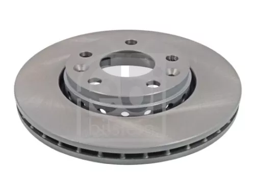 2x Febi Front Internally Vented Brake Disc For Dacia Nissan Renault Arkana