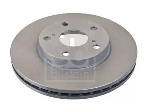 2x Febi Front Internally Vented Brake Disc For Toyota Auris Auris Van Coro
