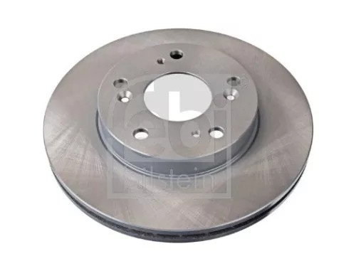 2x Febi Front Internally Vented Brake Disc For Honda Civic Cr-z