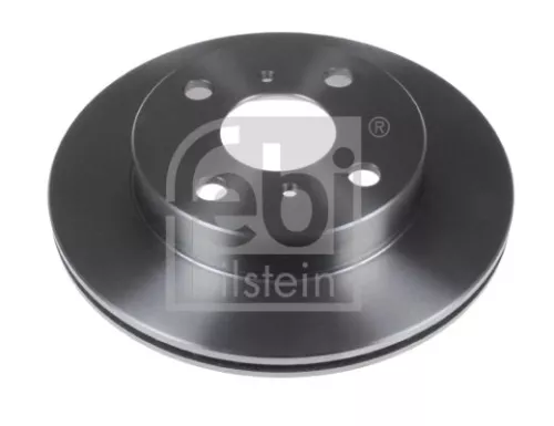 2x Febi Front Internally Vented Brake Disc For Toyota Starlet