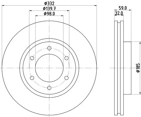 MINTEX MINTEX MDC3122C 1x MINTEX MDC3122C Brake Disc 