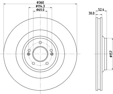 MINTEX MINTEX MDC3177C 1x MINTEX MDC3177C Brake Disc 