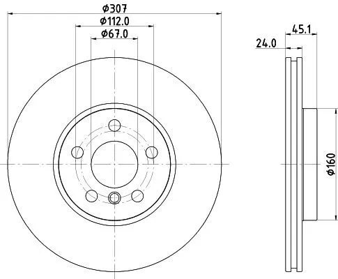 MINTEX MINTEX (MDC3179C) 1x  MINTEX Brake Disc 