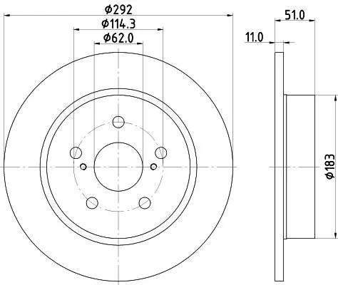 MINTEX MINTEX MDC3223C 1x MINTEX MDC3223C Brake Disc 