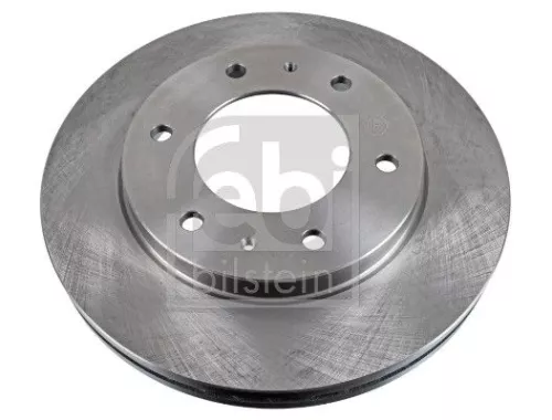 2x Febi Front Internally Vented Brake Disc For Mitsubishi L200 L200 / Trit