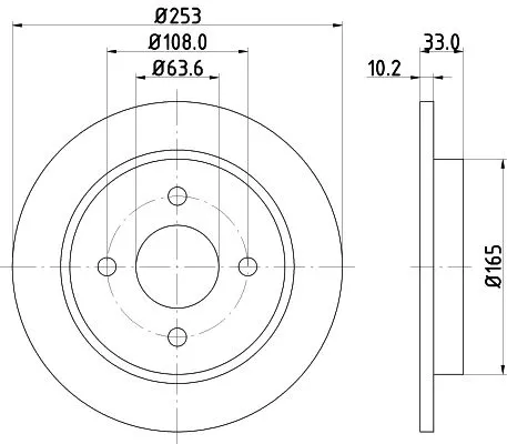 MINTEX MINTEX (MDC442C) 1x  MINTEX Brake Disc 