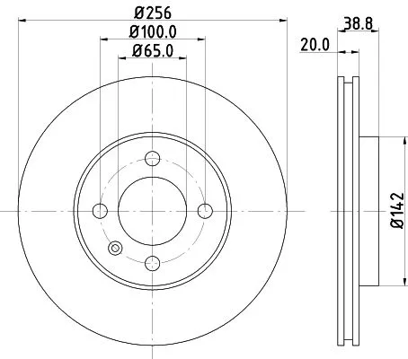 1x  MINTEX Brake Disc