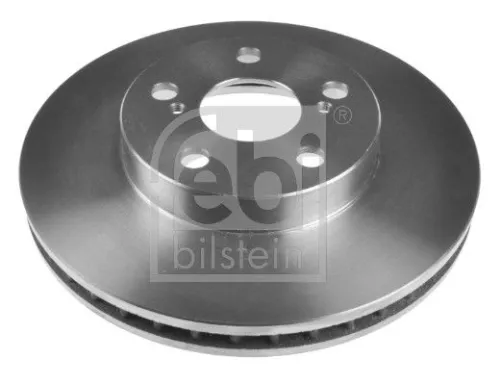 2x Febi Front Internally Vented Brake Disc For Lexus Toyota Celica Ct Priu