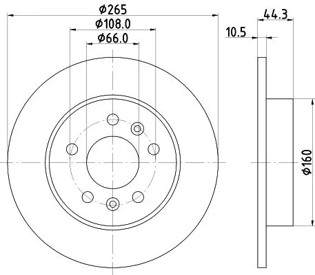 MINTEX MINTEX MDC785 1x MINTEX MDC785 Brake Disc 