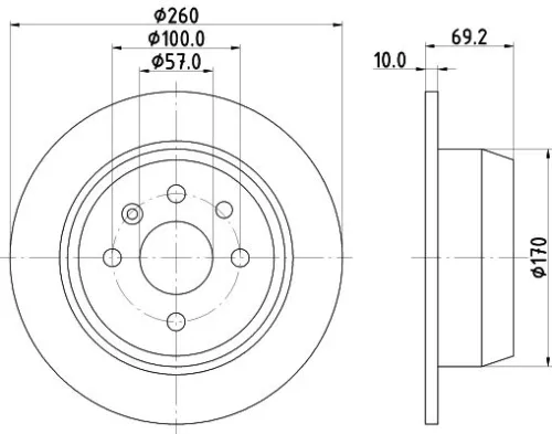 MINTEX MINTEX MDC786 1x MINTEX MDC786 Brake Disc 